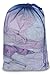 Smart Design Mesh Laundry Bag w/ Handle & Push Lock Drawstring - VentilAir Mesh Material - for Clothes & Laundry - Home Organization (Holds 3 Loads) (36 x 24 Inch) [Blue]