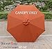 Formosa Covers 9ft 8 Ribs Outdoor Umbrella Replacement Canopy Universal Fit for Octagon Market Patio Top in Terracotta (Canopy Only)