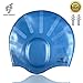 Swim Cap for Long Hair - Silicone Swimming Hat with Ear Pockets for Men and Women, Free Ear Plugs Included