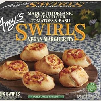 Amys Snacks Meatless Pepperoni Pizza Snacks 60 Ounce Frozen