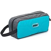 GOX Travel Small Toiletry Bag for Men Nylon Dopp Kit Medicine Bag Travel Organizer Pouch Shave Kits for Teens Toiletry Essentials Bathroom Compact (Turquoise, 9.8 * 4.3 * 3.3 Inches)