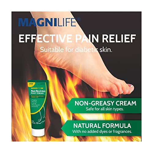 MagniLife DB Pain Relieving Foot Cream, Calming Relief for Burning