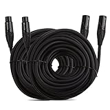 Cable Matters 2-Pack Premium XLR to XLR Microphone Cable 35 Feet