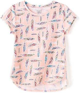 Miss Attitude Girls' 7-16 Short Sleeve Printed Tee L (14)