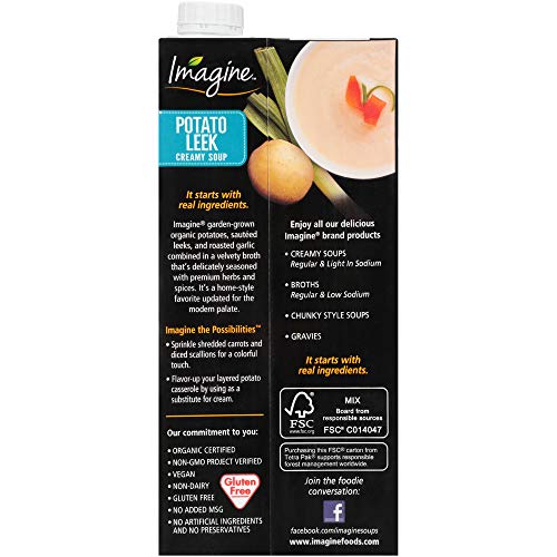 IMAGINE ORGANIC CREAMY SOUP, POTATO LEEK, 32 OZ.