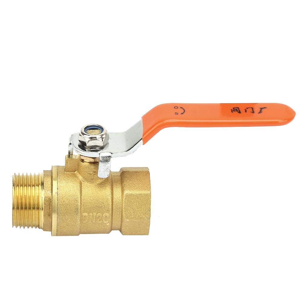 Ball Valve,DN20 3/4 inch Thread Male and Female Brass Pipe Versatility Antirust Ball Valve Shut Off Switch Control Handle,Extensive Industrial Use