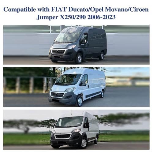 Windshield Cover for Fiat Ducato/Opel Movano/Citroen Jumper X250/290 2006-2023 UV Protection Ice Frost Rain Dust Windows Leaf Drop