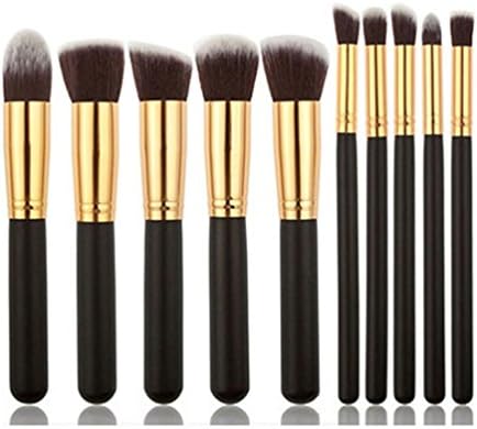 Firming 10PCS Premium Synthetic Kabuki Makeup Brushes Set Durable Beauty Tools