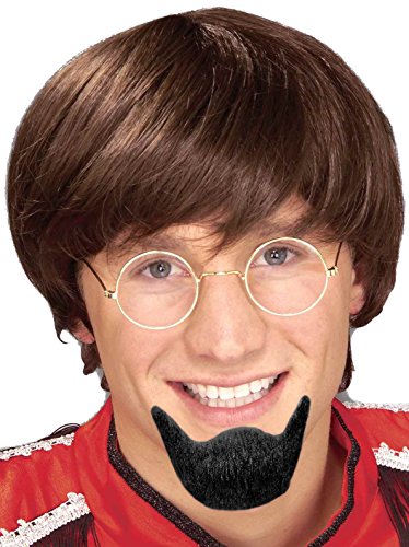 Forum Novelties 59714 Goatee Beard Human Hair, Black