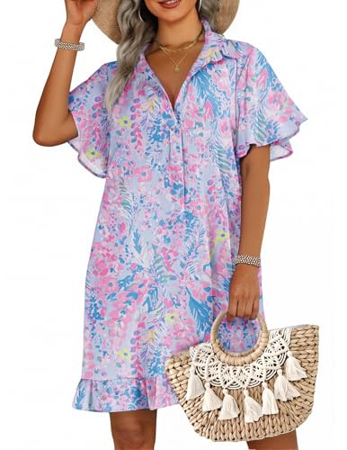 Ai'mage Womens Swimsuit Coverup Short Sleeve Beach