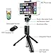 MAONO Selfie Stick Tripod AU-Z06 Integrated Stand with Extra Silicone Phone Stand Bluetooth Remote, Extra Cell Phone Stand, Portable Monopod for Smartphone