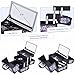 Joligrace Makeup Train Case for Girl Cosmetic Box Jewelry Organizer Lockable with Keys and Mirror 2-Tier Tray Portable Carrying with Handle Travel Storage Box - Purple Floral