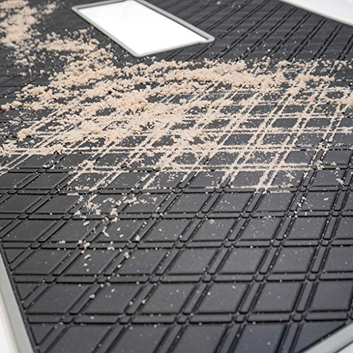 Xtreme Mats Full Coverage Golf Cart Floor Liner Mat - Fits ClubCar Models Precedent (2004-2019) / Onward & Tempo (2017-2019) - Black w/Grey Trim