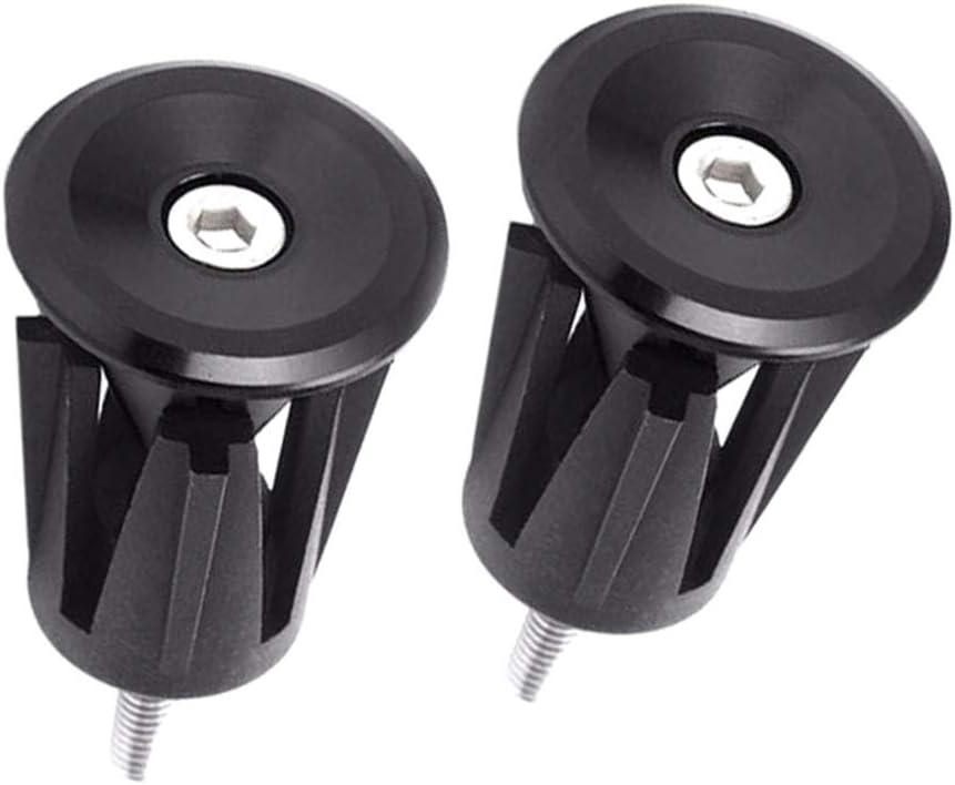 Handlebar Ends,2Pcs/Set Aluminium Alloy Bike Bicycle Cycling Handle Bar Grips End Plug Cap