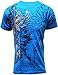 Konflic Men's Cotton Graphic Muscle T-Shirt XL Teal