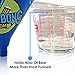 Premier Beer Bong Funnel Holds 40 Ounces, Made in The USA for Drinking Games, Bachelor and Tailgate Parties (7 Funnel Colors to Pick from) (Blue)