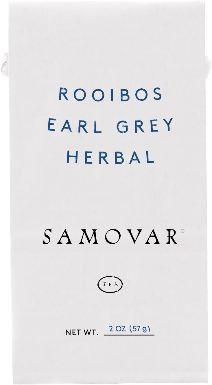 Samovar Tea Lounge Rooibos Earl Grey Herbal Infusion, Organic, 2 Ounce