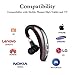 [Upgrade Version] Bluetooth Headset, Wireless Earpiece V4.1 with Mute Switch, Hands Free Lightweight Noise Reduction Headset with Mic for Cell Phone-Headset+Case