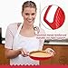 BAKE BOSS Pie Pan - 9 inch Pie Dish - Silicone Pie Plate - Easy To Release Quiche & Tart Pans