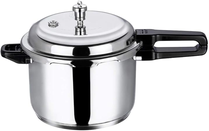 Amazon Com Vinod Stainless Steel Sandwich Bottom Pressure Cooker 8 Liter Rice Cooker Kitchen Dining