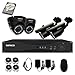 SANSCO 1080P Wired Security Cameras System, 8CH HD DVR with 1TB Hard Drive for 24/7 Recording, (4) 2MP CCTV Outdoor Indoor Waterproof Surveillance Cameras, Night Vision, Remote Access, Motion Alert