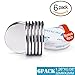 FEYG Rare Earth Magnets, 6Pcs Extra Strength Neodymium Disc Magnet with Adhesive Backing for DIY & Fridge Magnet - 1.26”D x 1/12”H