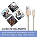 Lightning Cable AOSTA 3-Pack 5Ft/1.5M Nylon Braided Lightning to iPhone Charger Cord with Aluminum Connector for iPhone 7/7 Plus/6s/6s Plus/6/6Plus/5s/5c/5,iPad/iPod,IOS Devices(Gold)