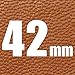 Jisoncase 42MM Apple Watch Band Genuine Lambskin Leather iWatch Replacement Watchbands with Classic Buckle for Apple Watch Sport Edition, Brown (For 42MM Version)