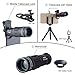 Telephoto Lens,18X Telephoto Zoom Lens Kit,Optical Camera Telescope Zoom Lens Attachment + Universal Clip + Phone Holder + Tripod for iPhone, Samsung Most Smartphone