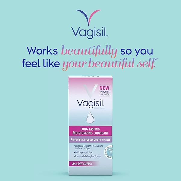 VAGISIL PROHYDRATE INTERNAL VAGINAL MOISTURIZER, GEL & LUBRICANT FOR WOMEN, GYNECOLOGIST TESTED, 8 COUNT, PACK OF 1 (8 TOTAL APPLICATORS)