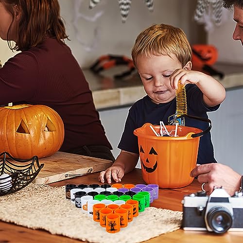 AMOR PRESENT Halloween Coil Springs for Kids, 40PCS Magic Spring Toys Halloween Toys Bulk for Halloween Party Goodie Bag Stuffers Party Favors Treat Bag Gifts