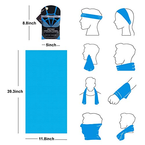 Ozaeo-4-Pack-Instant-Cooling-TowelIce-TowelMicrofiber-TowelSoft-Breathable-Chilly-TowelOutdoor-Sports-Towel-for-YogaSportGolfTravelGymWorkoutCampingFitnessRunningHikingMore-Activities