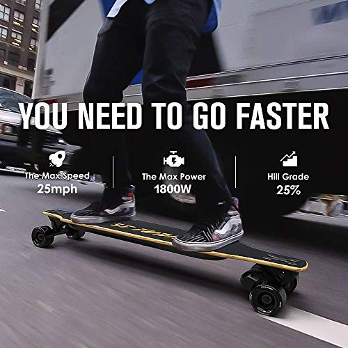 DresKar FT001 Electric Skateboard 1800W Dual Motors with Remote Control