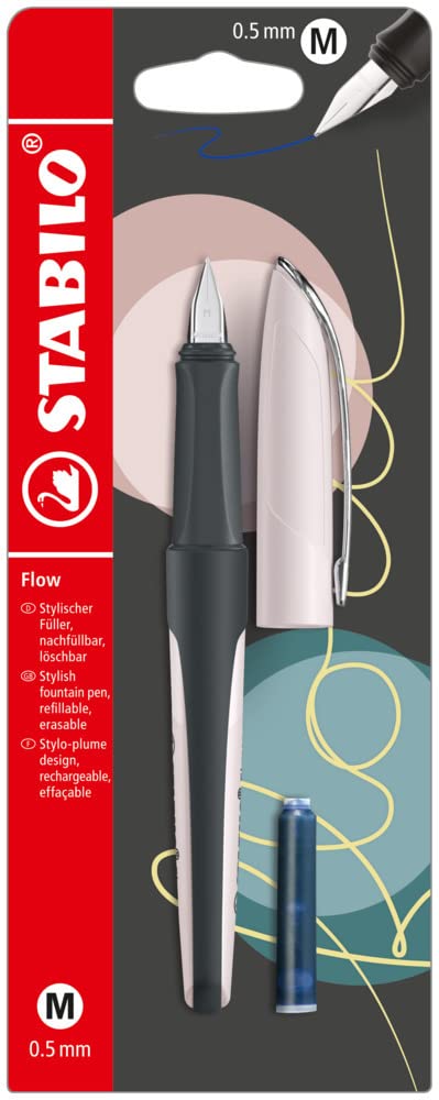 STABILO Fountain Pen Flow - MODERN OFFICE - Pastel Rosy