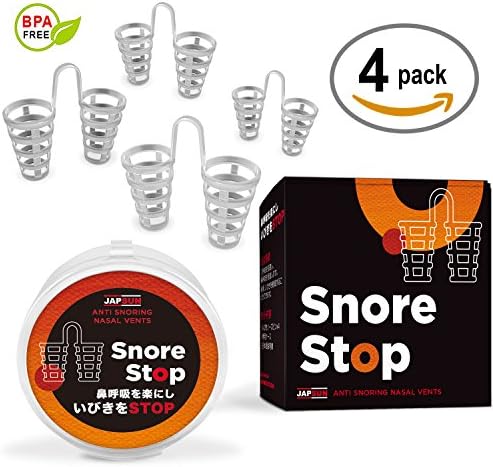 Anti Snoring Nose Vents - Snore Stopper Solution - Sleep Apnea Breathing Aids - Set of 4 Nasal Dilators - Natural Stop Snoring Devices - Reduce Snoring - Enhance Sleep