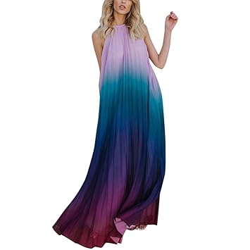rainbow formal dress