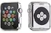 PEYOU Compatible for Apple Watch Series 3 Case 38mm, TPU HD Clear [Anti-Bubble] Screen Protector All-Around Protective Ultra-Thin Case Compatible for iWatch Apple Watch Series 3/2/1 38mm [2 Pack]