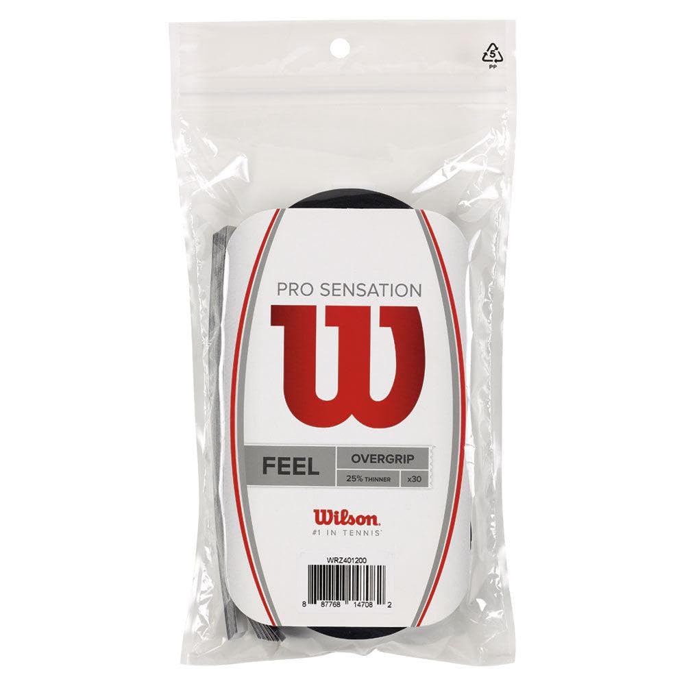 Wilson Pro Sensation Schwarz Overgrip (Pack of 30) - Black, One Size