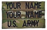 Custom Multicam / Scorpion / OCP Name Tape with Velcro US Army USAF 3pc set