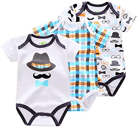 Gender Neutral Baby Girl Boy Clothes 6-9 Months Bodysuit 3 Pack Onesies Outfits