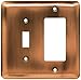 Franklin Brass 64366 Stamped Steel Round Single Toggle Switch/Decorator Wall Plate / Switch Plate / Cover, Antique Copper
