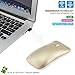 Ultra Thin 2.4GHz Wireless Mouse Rechargeable Silent Click Optical Slim Cordless Mice with USB Receiver 3 Adjustable DPI 4 Buttons for Laptop PC Computer Mac Macbook (Gold)thumb 3