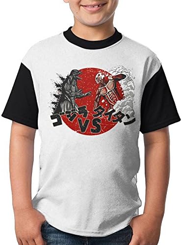YUMICOO Gosila Vs Titan Youth Printing Casual Short-Sleeved T-Shirt