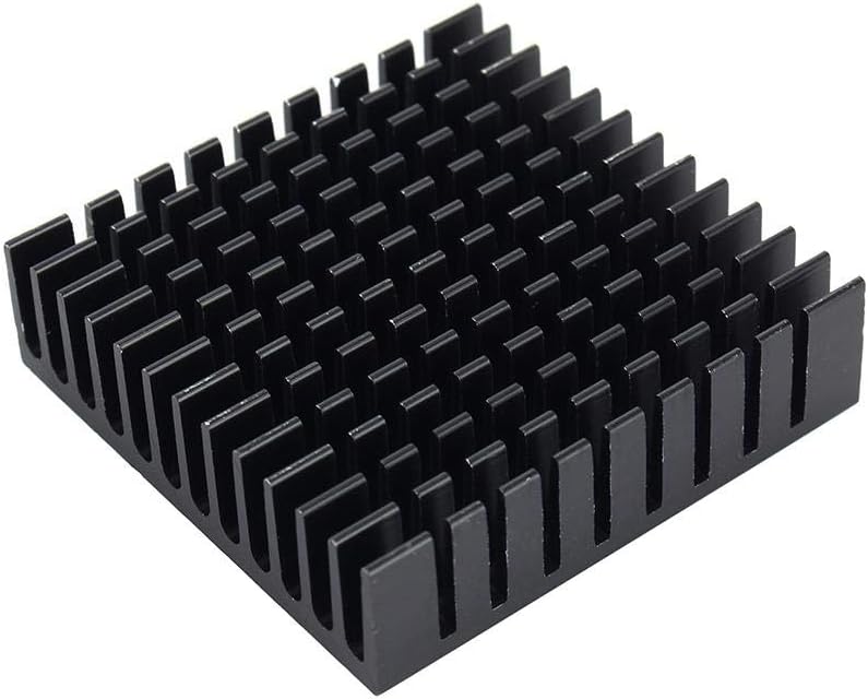 Wal front Aluminum Heat Sink Heatsink Cooling Fins Router CPU IC Black 40 × 40 × 11 MM