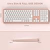 Jelly-Comb-Wireless-USB-Keyboard-and-Mouse-Combo-24G-Wireless-Rechargeable-Keyboard-and-Mice-Qwerty-UK-Layout-with-USB-Receiver-for-PC-Laptop-Computer-with-Windows-System-Rose-and-Gold Jelly Comb Wireless USB Keyboard and Mouse Combo, 2.4G Wireless Rechargeable Keyboard and Mice Qwerty UK Layout with USB…