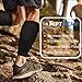 RiptGear Calf Compression Sleeves for Women and Men (Pair) – Graduated Compression – Leg and Calf Support – Footless Compression Socks Tights Leggings - Medium