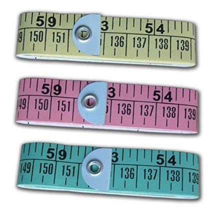 Arrison PACK OF 3 X 1.5 METER (60 Inch) SEWING MEASURING RULER TAPE