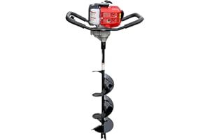 GARDEN TRAX GardenTrax Earth Auger Combo 43cc 2cycle Powerhead with 8 Inch Auger Drill Bit EPA Compliant Post Hole Digger