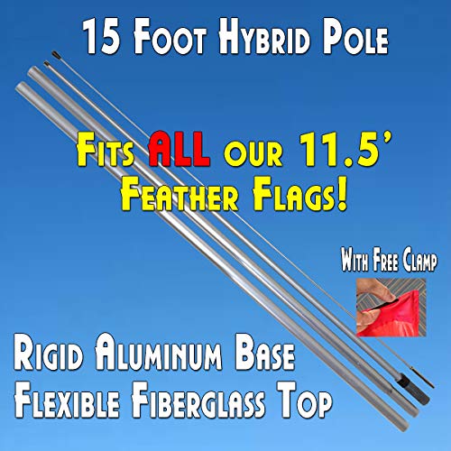 FROZEN YOGURT (Purple) Flutter Feather Flag Bundle (11.5' Tall Flag, 15' Tall Flagpole, Ground Mount Stake)