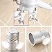 Cavoli Hair Blow Dryer Holder Wall Mounted,Space Aluminum, Bathroom Hanging Rack Organizer with 2 Cups